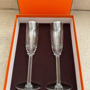 Hermes Iskender champagne flute set